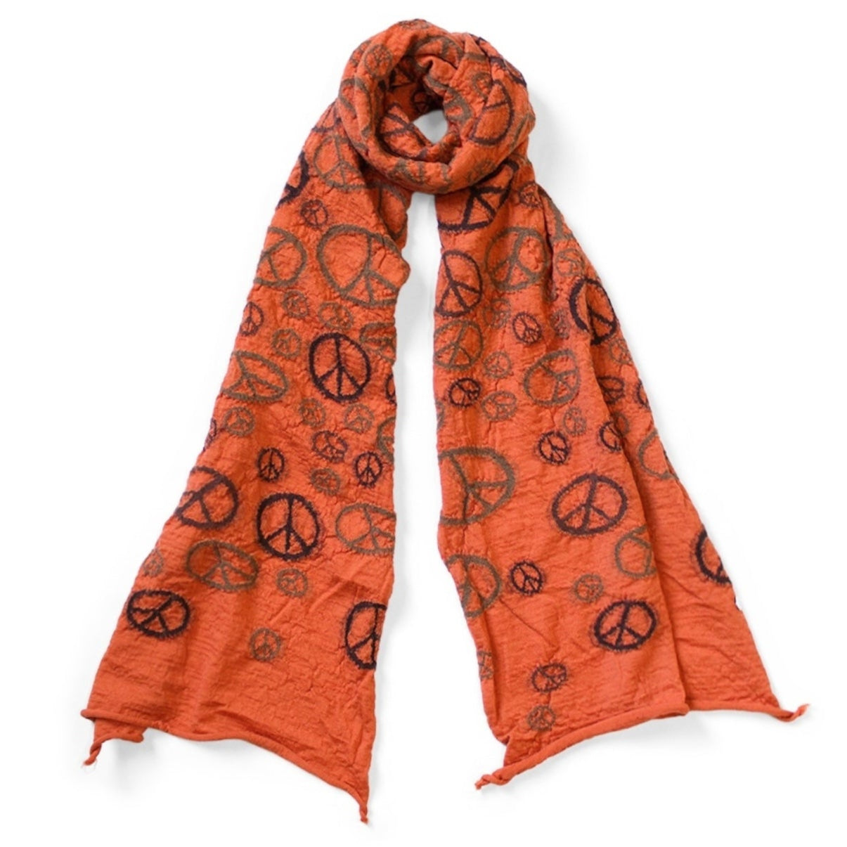 Kapital Felted Wool Peace Mark Happy Scarf