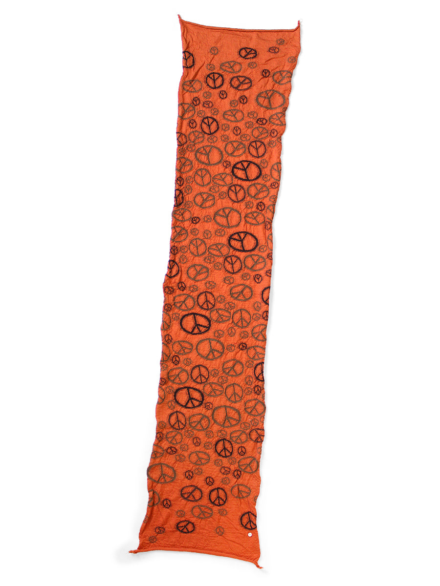 Kapital Felted Wool Peace Mark Happy Scarf