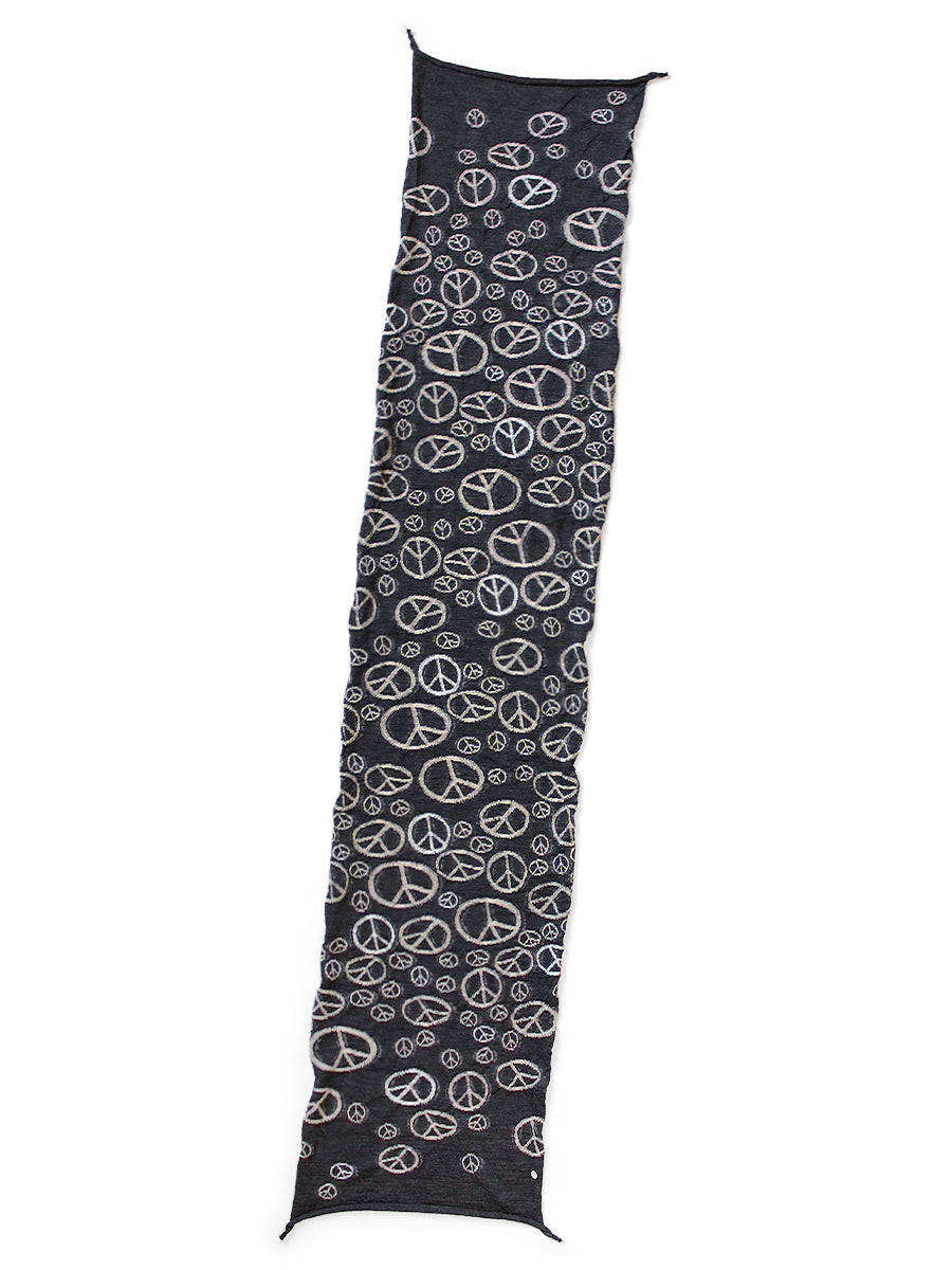 Kapital Felted Wool Peace Mark Happy Scarf