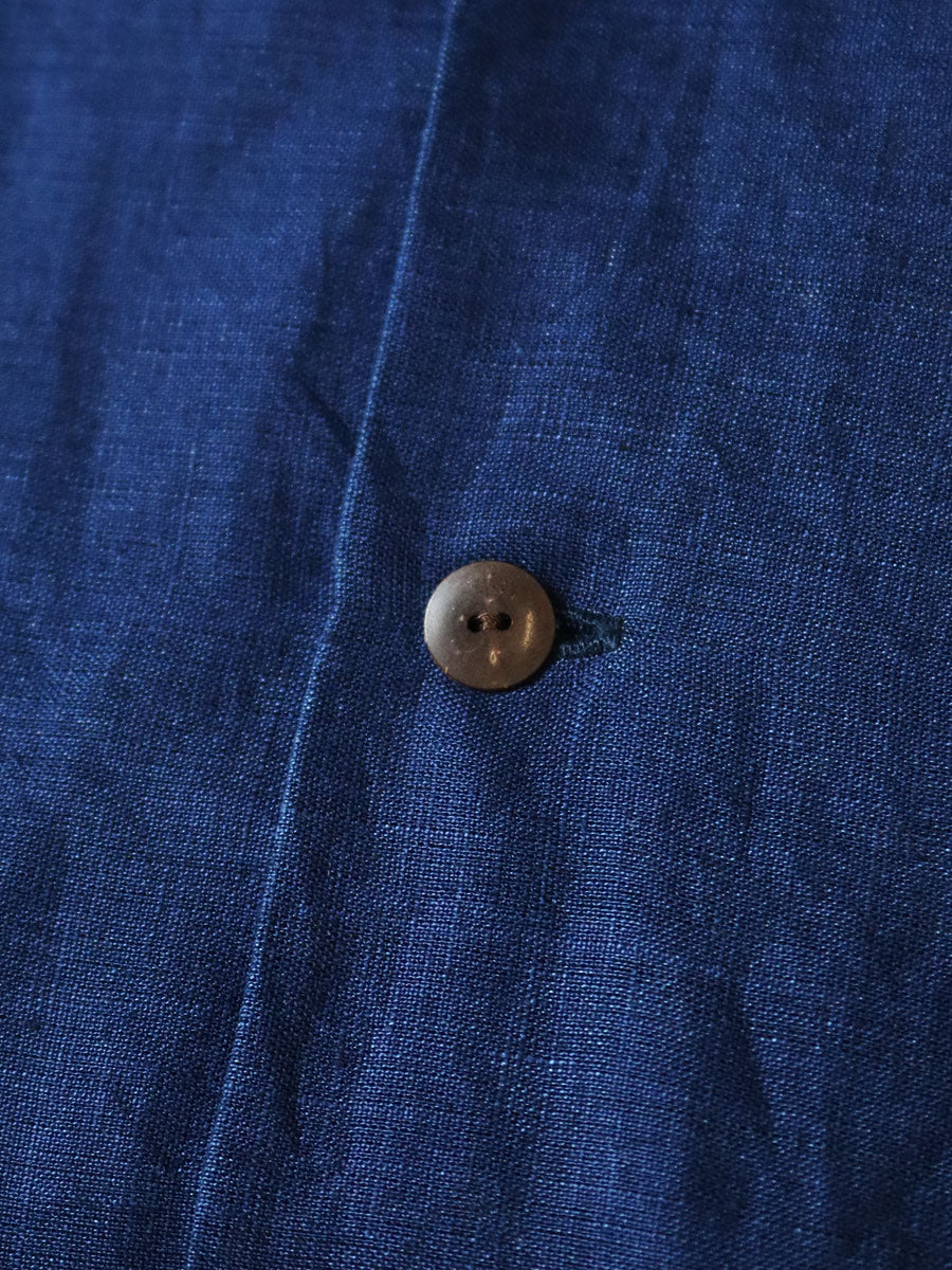 Kapital French Cross Linen Havana Naja Pattern Wrangle Collar Cuban Shirt (Short Sleeve)