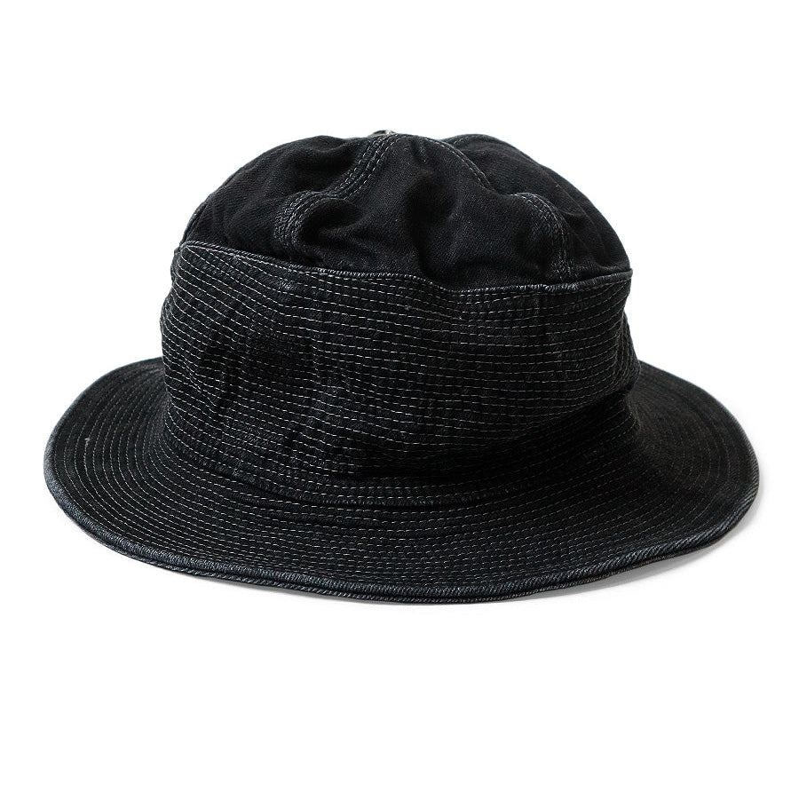 Kapital 11.5oz Black x Black Denim The Old Man & The Sea Hat