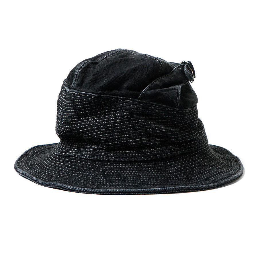 Kapital 11.5oz Black x Black Denim The Old Man & The Sea Hat