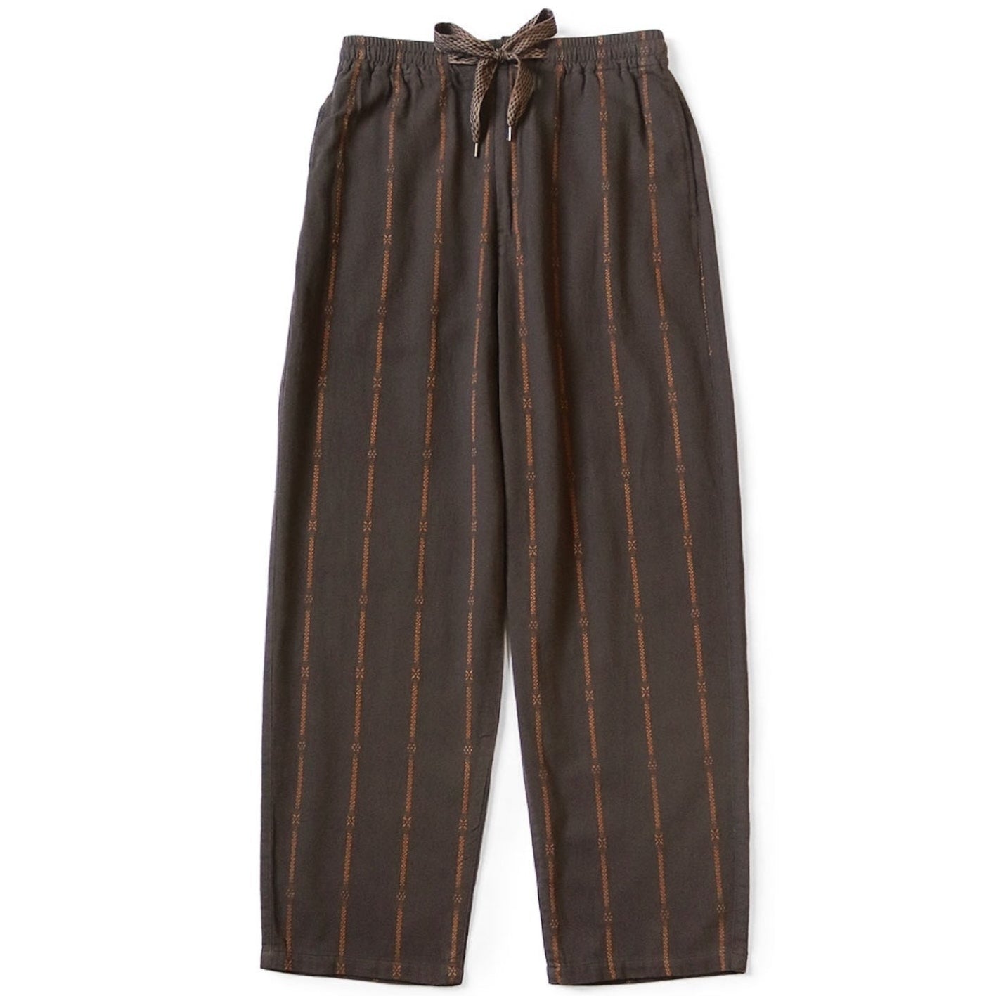 Kapital Cotton-Linen Siamese Stripe Easy Pants