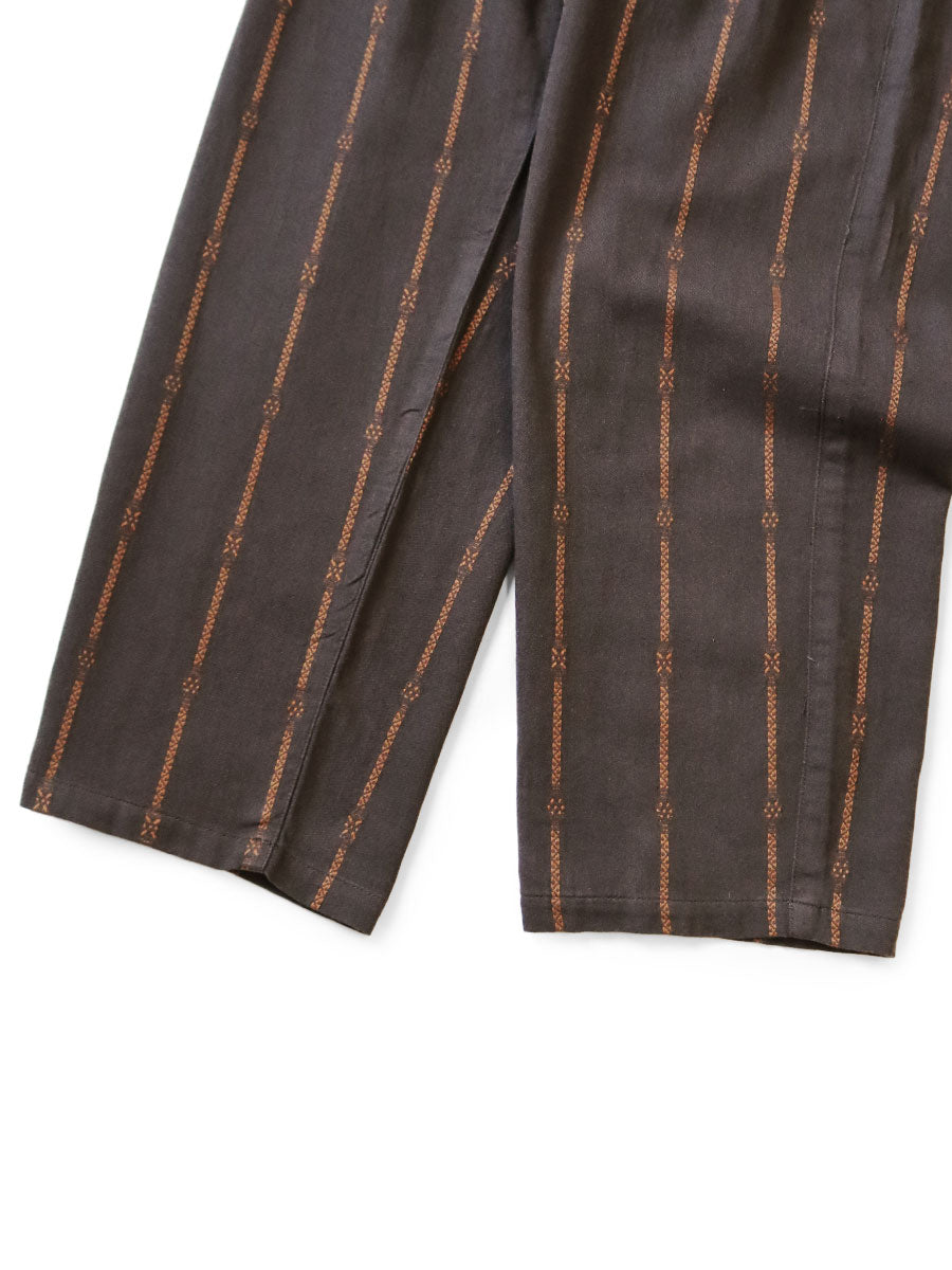 Kapital Cotton-Linen Siamese Stripe Easy Pants