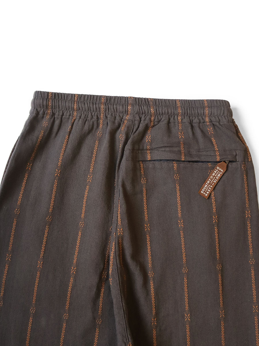 Kapital Cotton-Linen Siamese Stripe Easy Pants