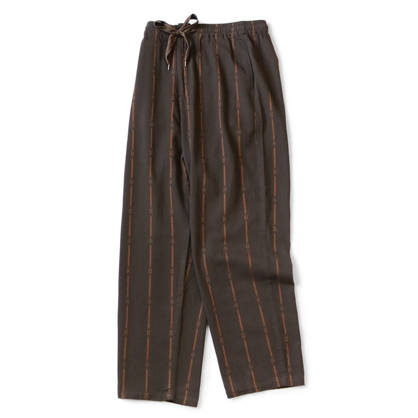 Kapital Cotton-Linen Siamese Stripe Easy Pants