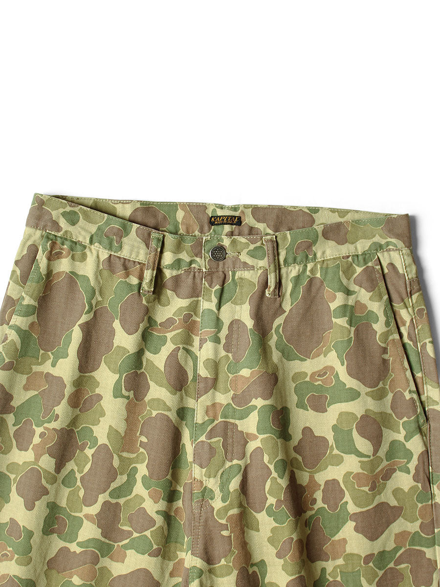 Kapital Hunter Camouflage Herringbone Port Baggy Pants