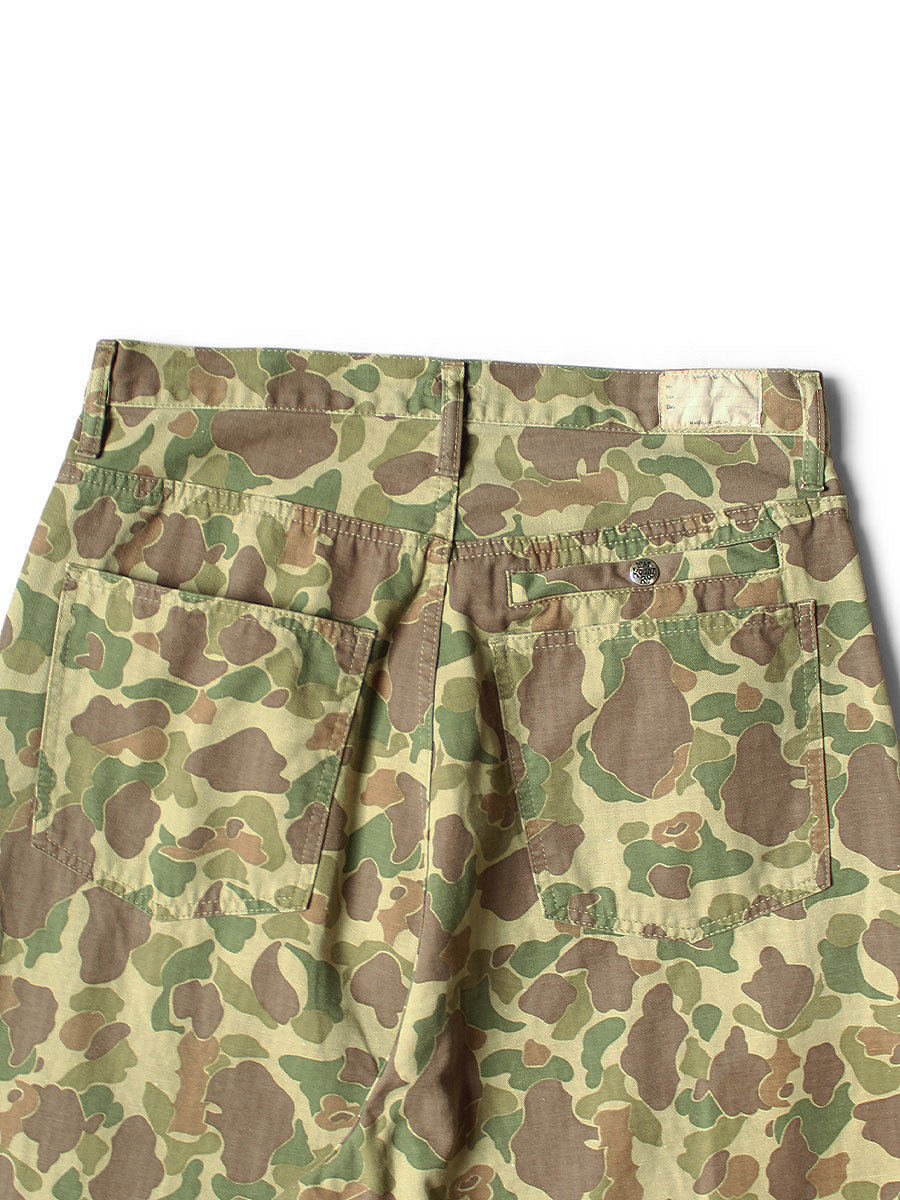 Kapital Hunter Camouflage Herringbone Port Baggy Pants