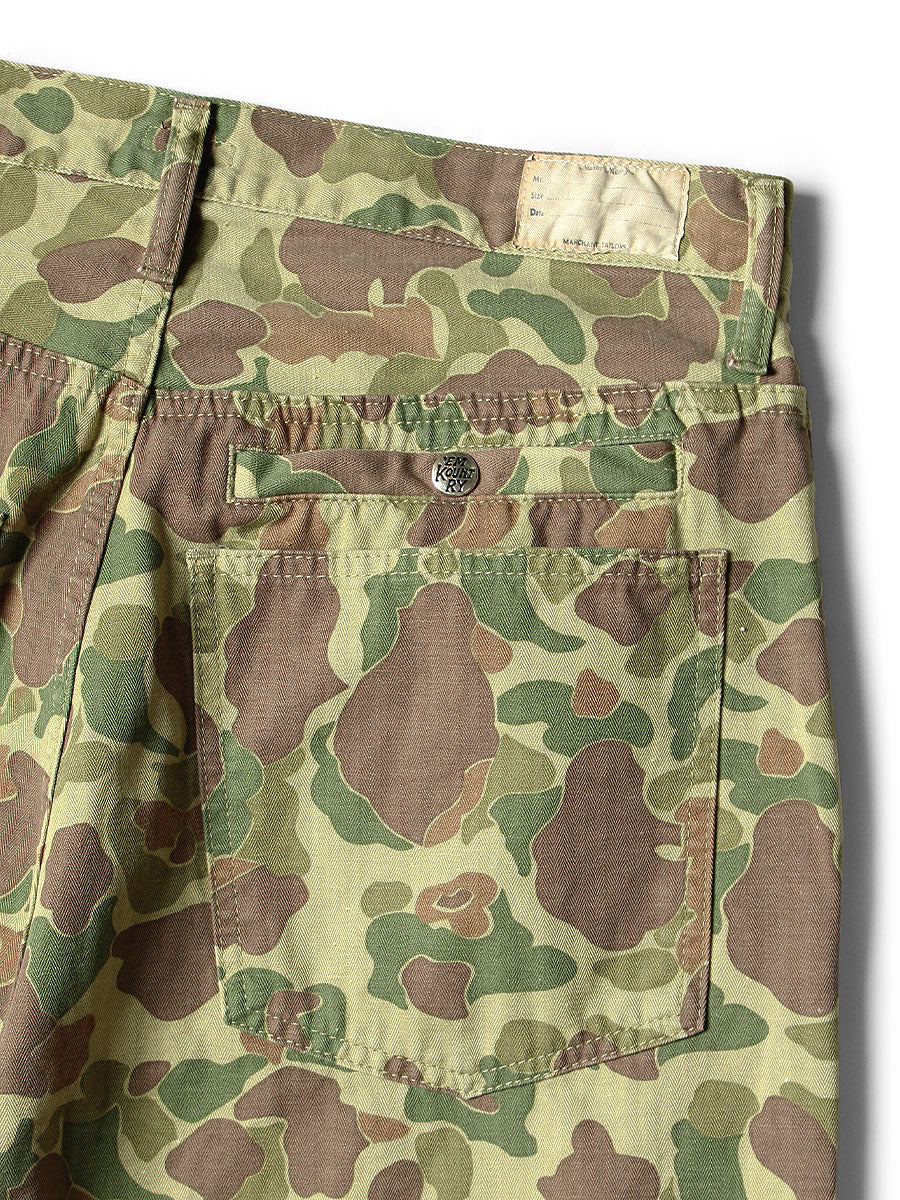 Kapital Hunter Camouflage Herringbone Port Baggy Pants