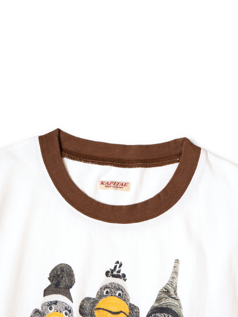 Kapital Jersey Ringer T-Shirt (Monkey Amigo Print)