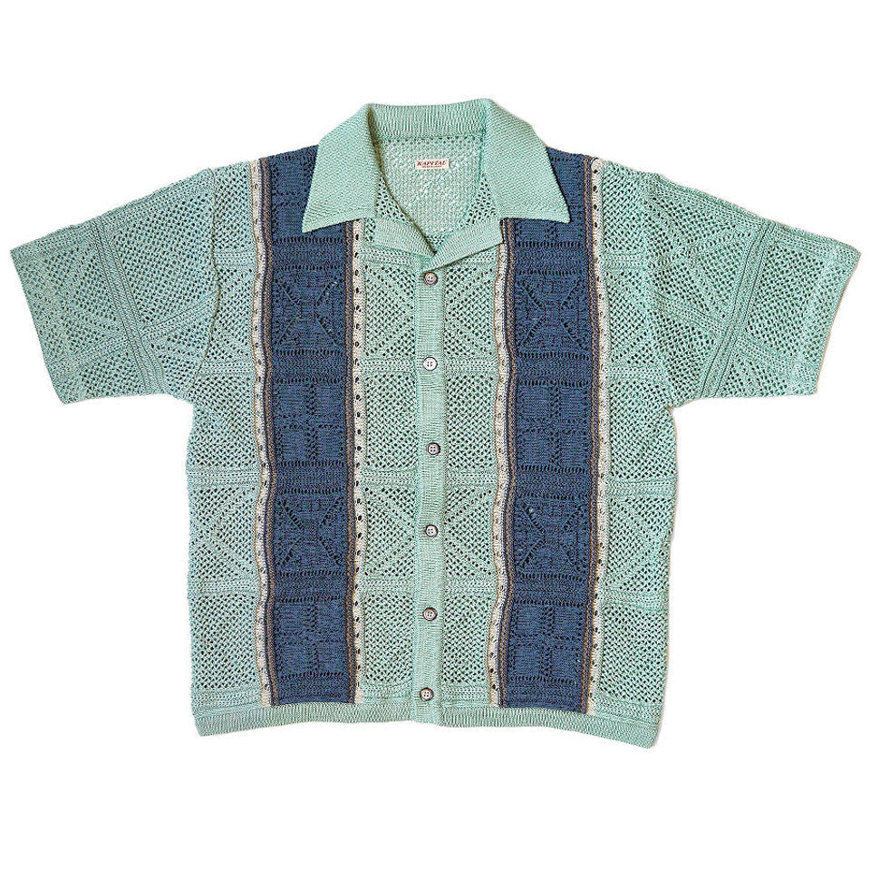 Kapital 7G Crochet Knit Tennessee Aloha Polo
