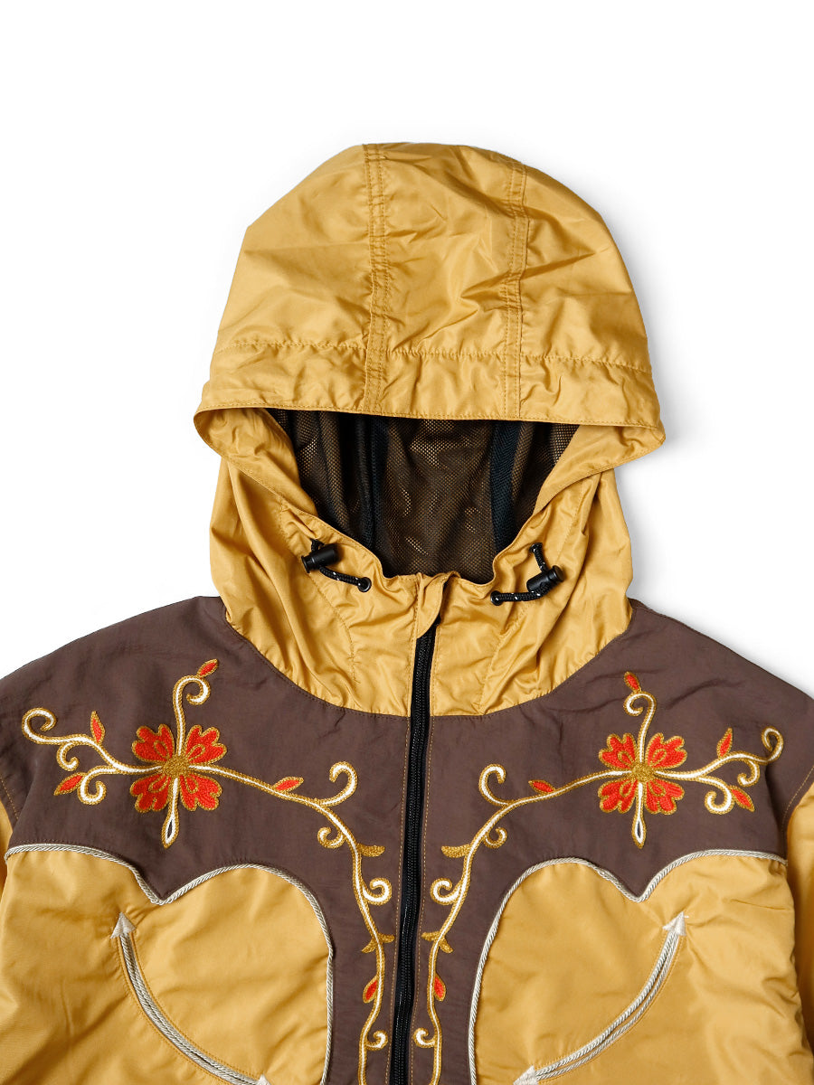 Kapital Poly Taffeta 2Tone Tennessee Cactus Flower Parka