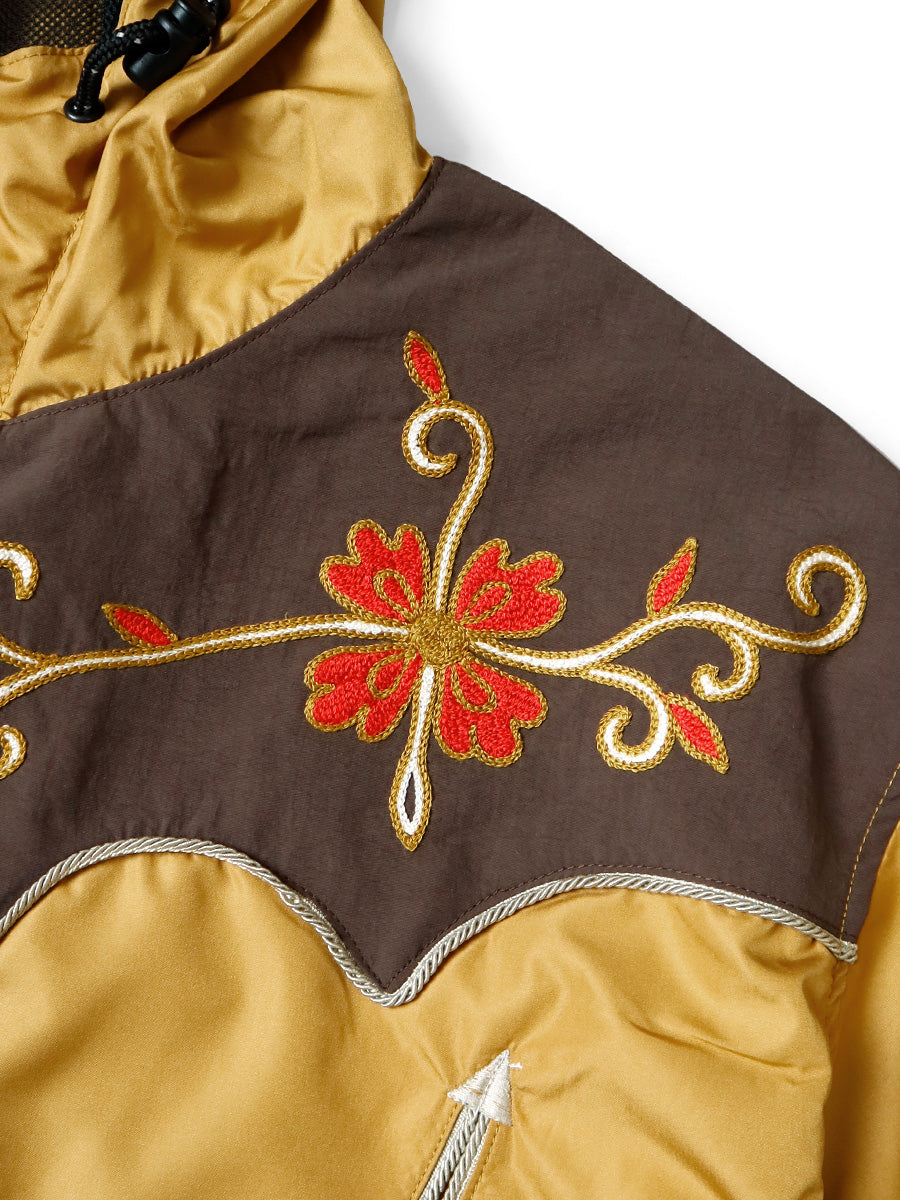 Kapital Poly Taffeta 2Tone Tennessee Cactus Flower Parka