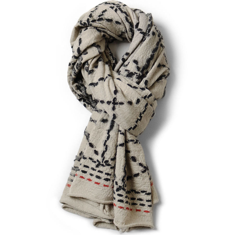 Kapital Felted Wool Sashiko Scarf