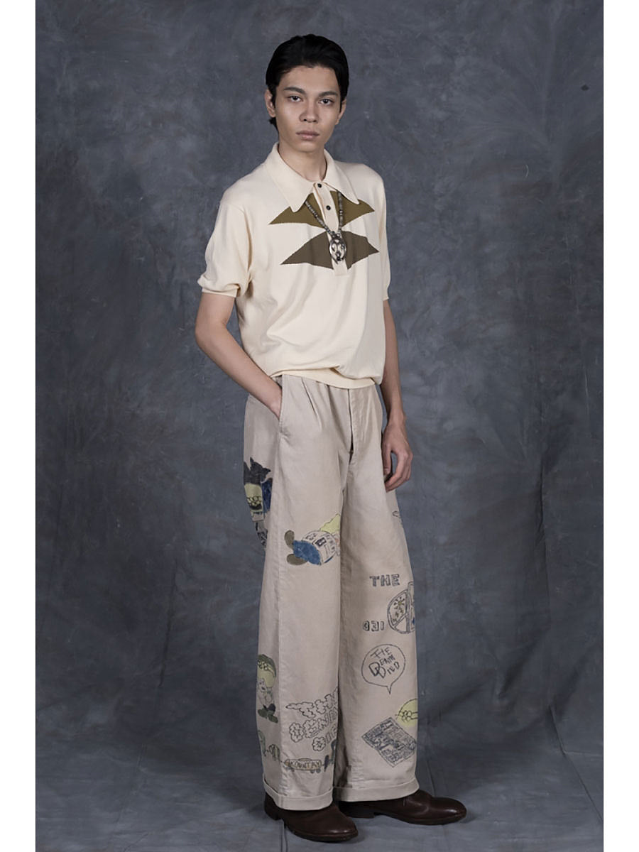 Kapital 14W Corduroy Ivy Pants (Memorial Paint Model)