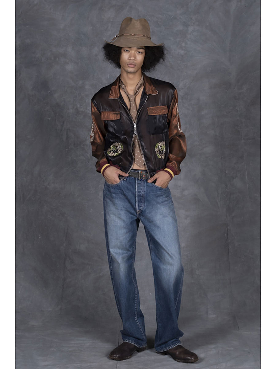 Kapital 13.5oz Zimbabwe Denim 5P Selvedge Wide Leg Monkey TH (Processed)