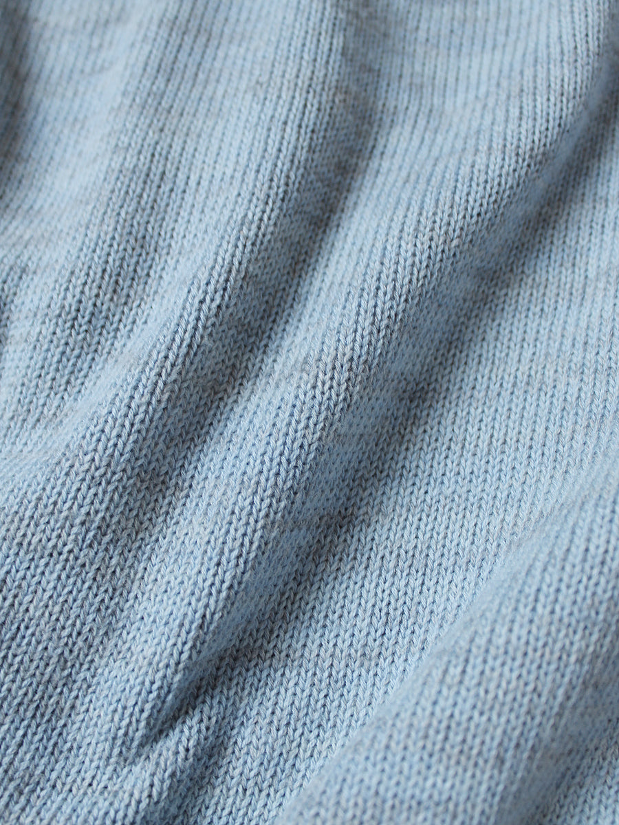 Kapital Knit And Chambray Cardigan (Crow & Cat Embroidery)