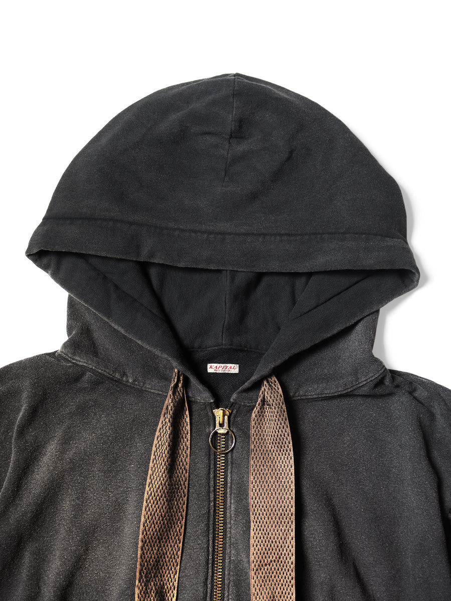 Kapital Fleece Gathered Sleeve Devil Hood Blouson
