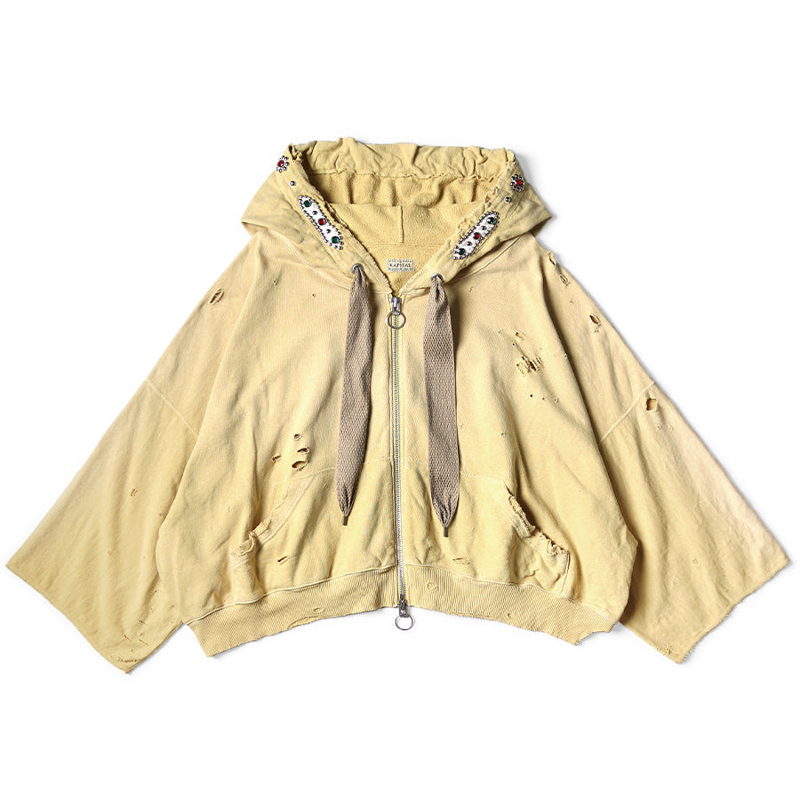 Kapital Fleece Thriller Damaged Devil Hood Blouson (Studs Remake)