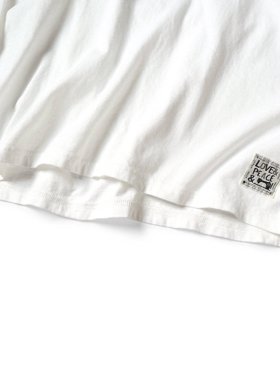 Kapital Jersey Crew Long Sleeve T-Shirt (Peckish Kapital Print)