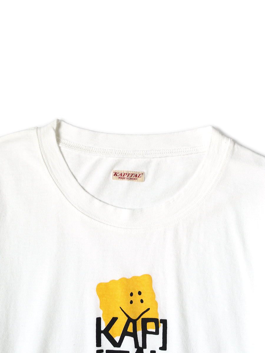 Kapital Jersey Crew Long Sleeve T-Shirt (Peckish Kapital Print)