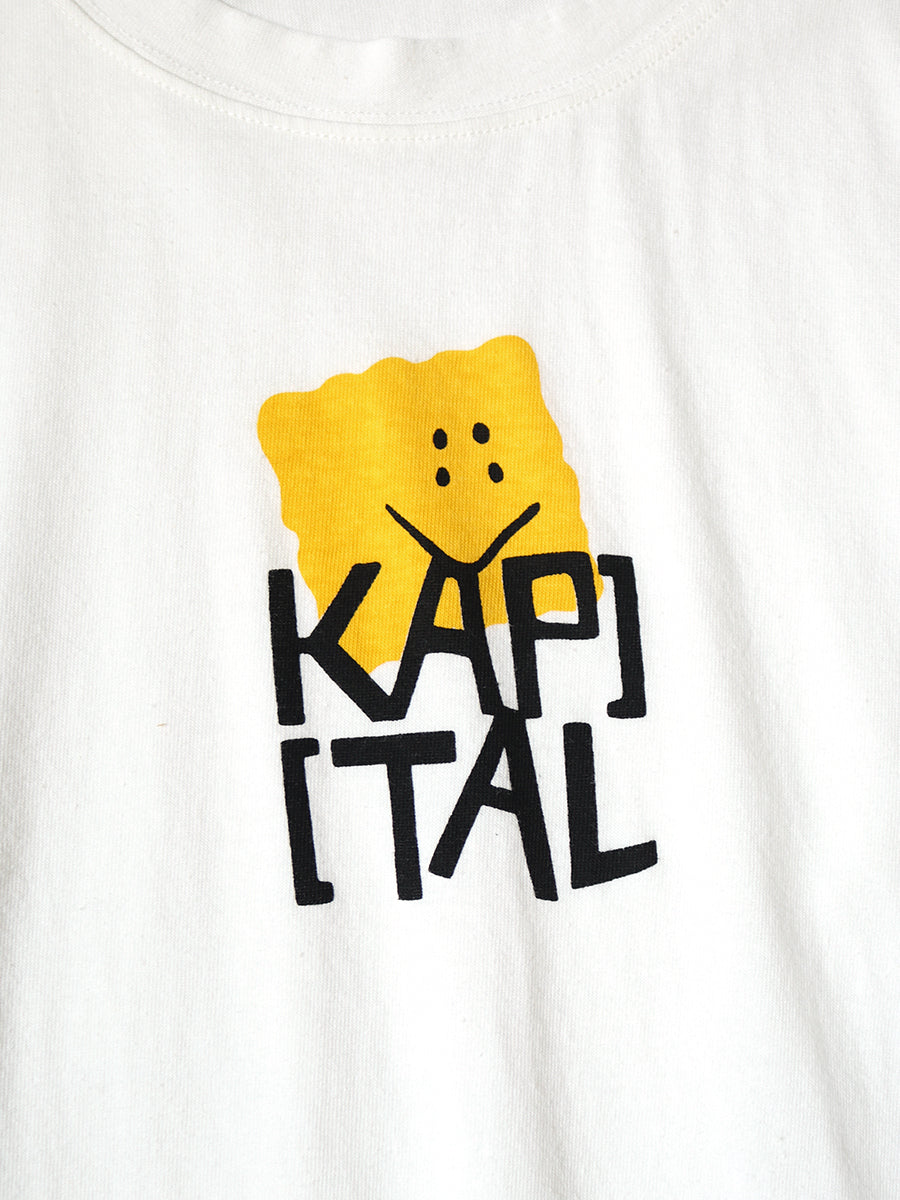 Kapital Jersey Crew Long Sleeve T-Shirt (Peckish Kapital Print)