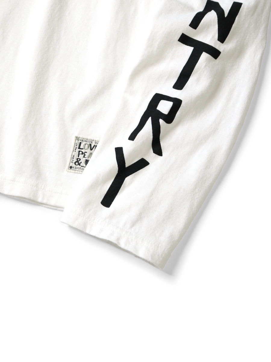 Kapital Jersey Crew Long Sleeve T-Shirt (Peckish Kapital Print)