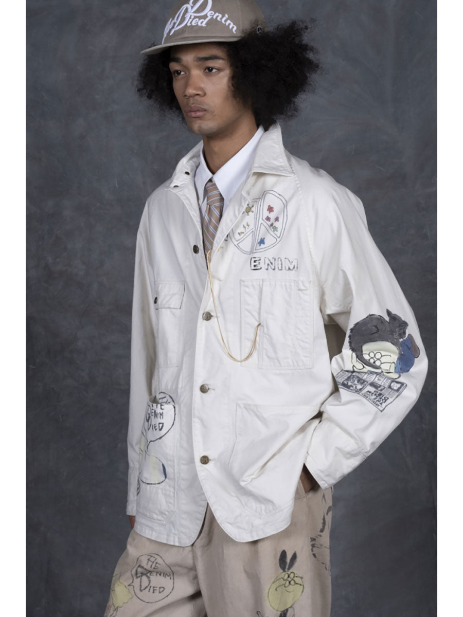 Kapital Mura Twill Cactus Beer Jacket (Memorial Paint Model)
