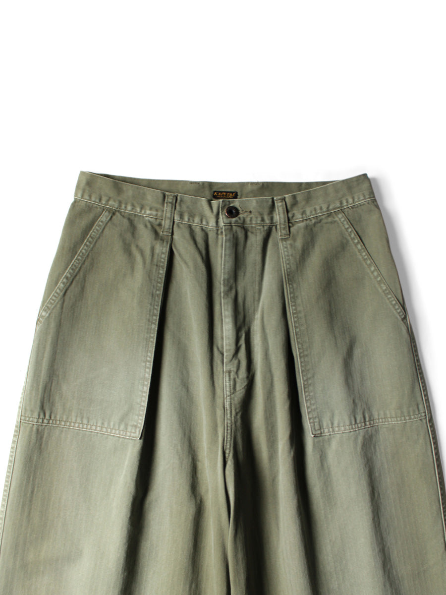 Kapital Herringbone Fatigue Baggy Pants