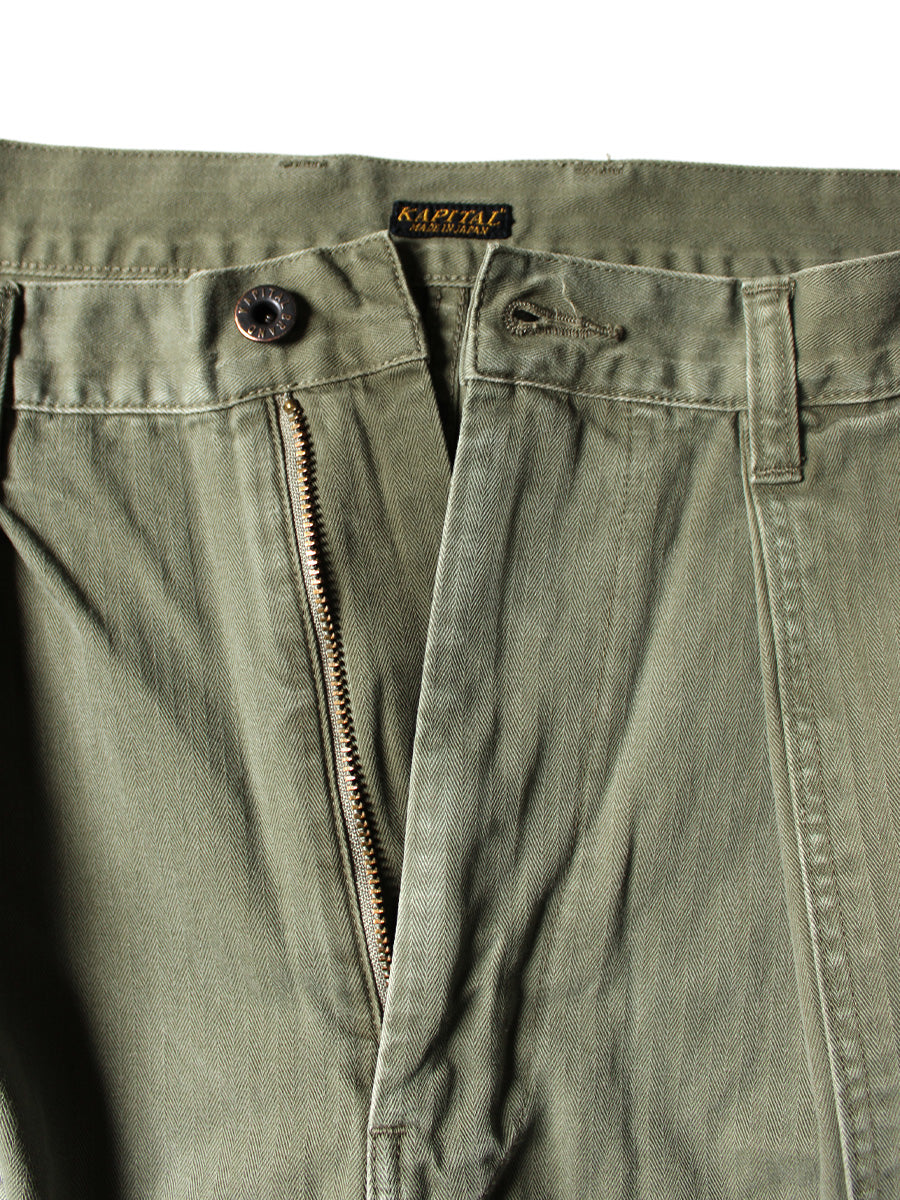 Kapital Herringbone Fatigue Baggy Pants