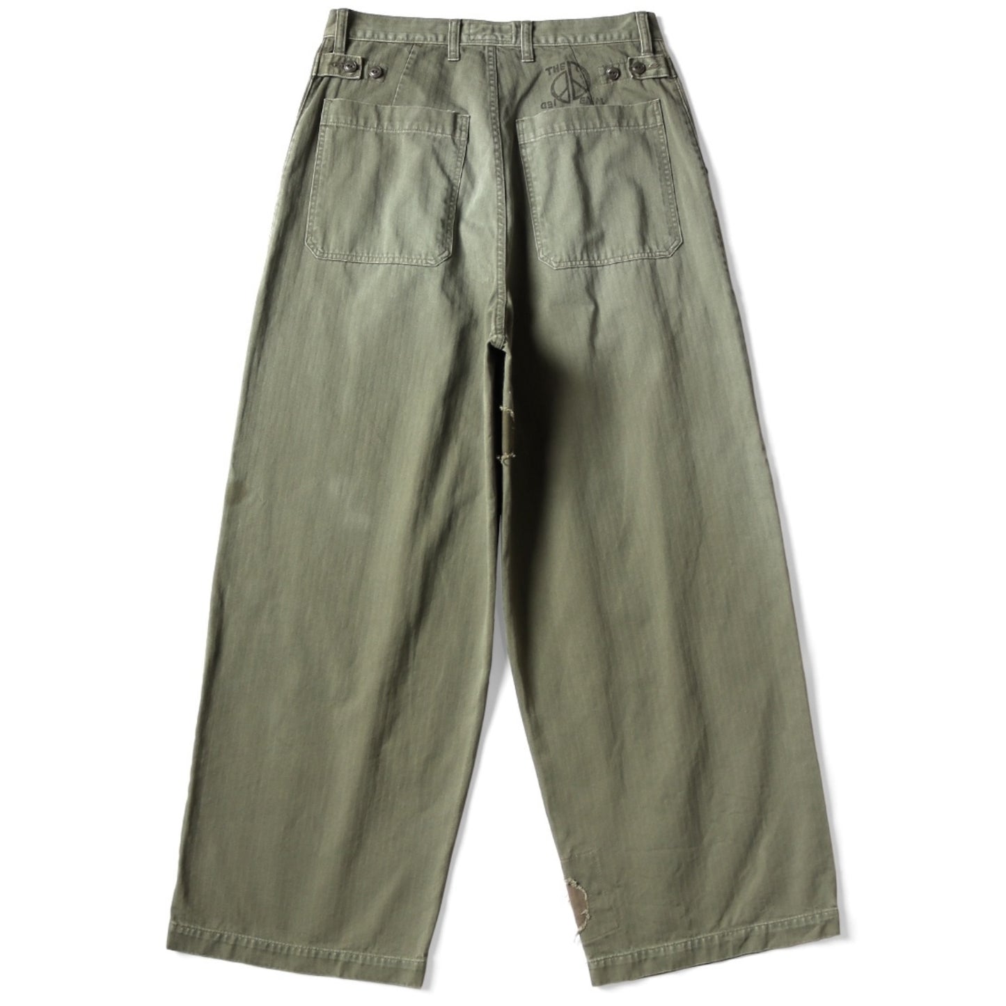 Kapital Herringbone Fatigue Baggy Pants (Rushfield Remake)