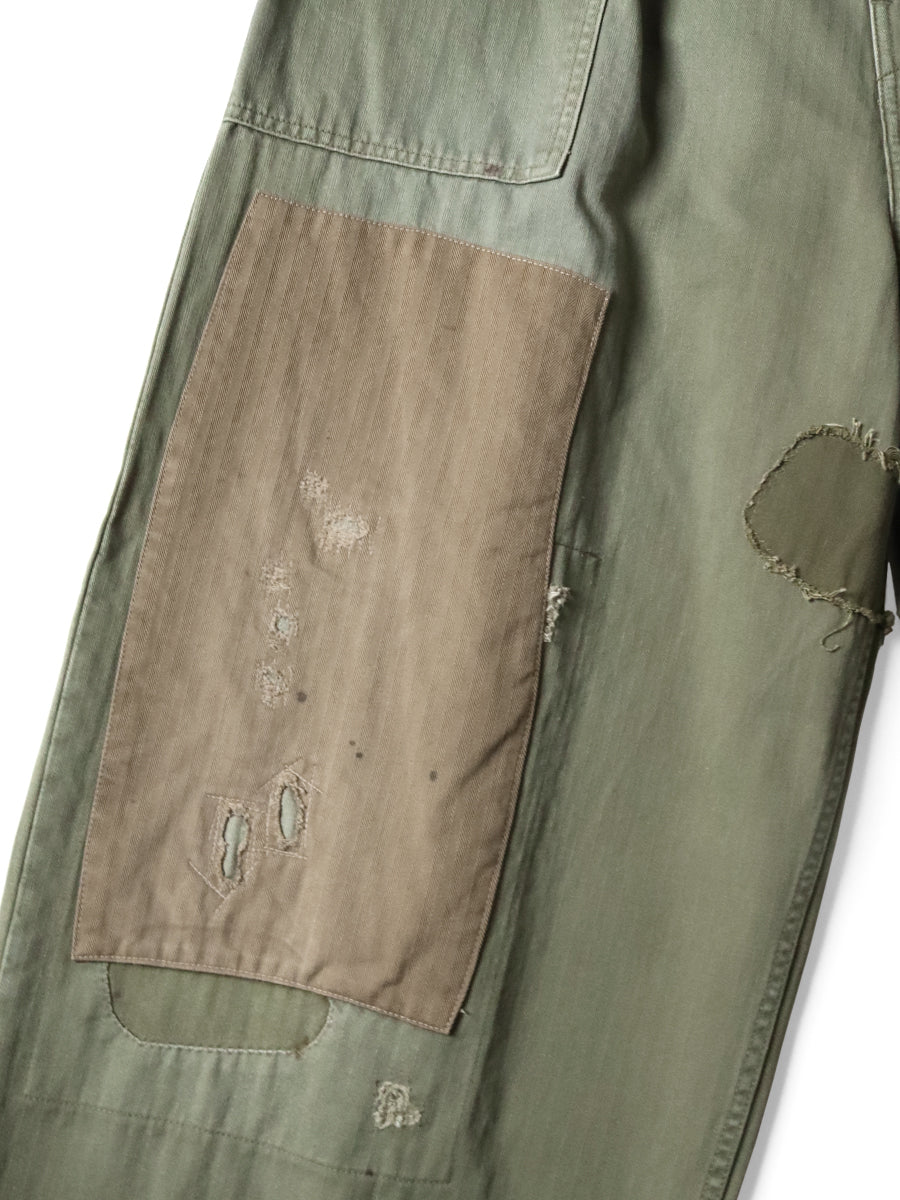 Kapital Herringbone Fatigue Baggy Pants (Rushfield Remake)