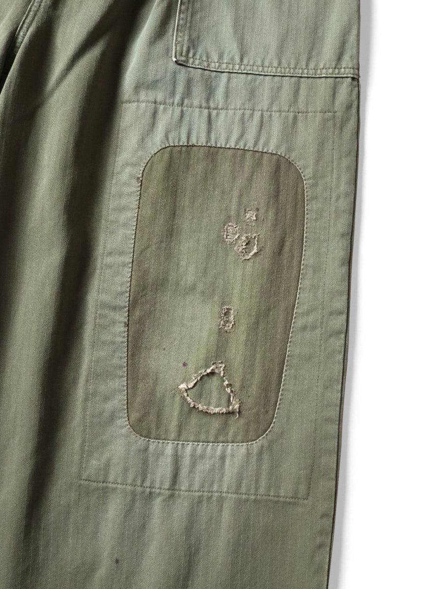 Kapital Herringbone Fatigue Baggy Pants (Rushfield Remake)
