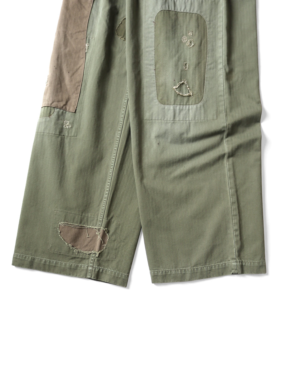Kapital Herringbone Fatigue Baggy Pants (Rushfield Remake)