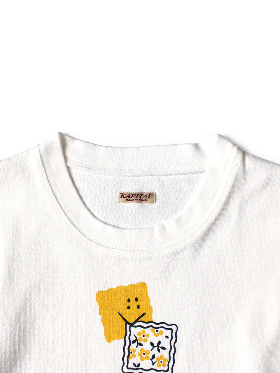 Kapital Panel Border Jersey Box Tee (Peckish Small Rainbowy Print)
