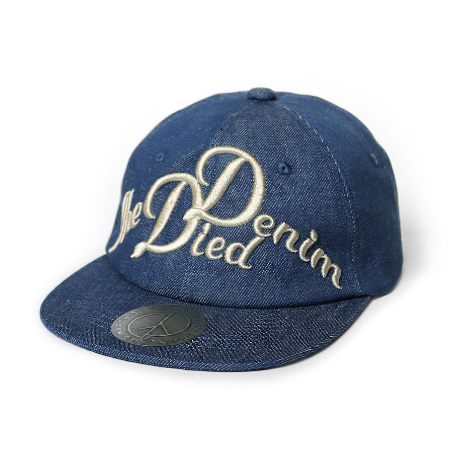 Kapital 11.5oz Denim Baseball Cap (The Denim Died Embroidery) Low