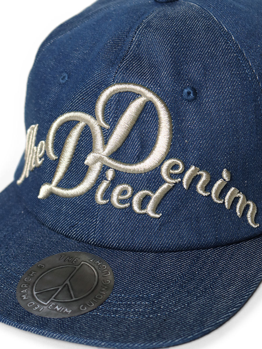 Kapital 11.5oz Denim Baseball Cap (The Denim Died Embroidery)