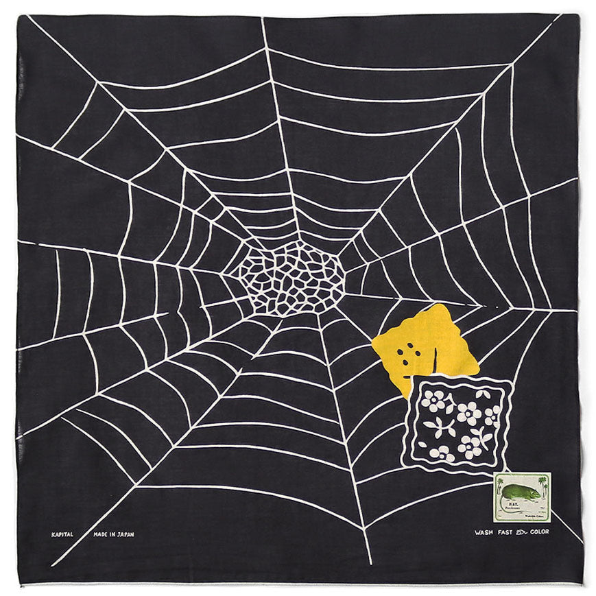 Kapital Fastcolor Selvedge Bandana (Spider Peckish Rainbowy)