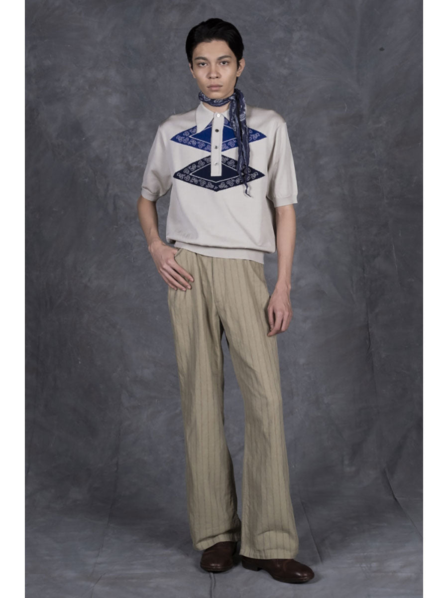 Kapital 14G Cotton Tomahawk Paisley Carol Polo