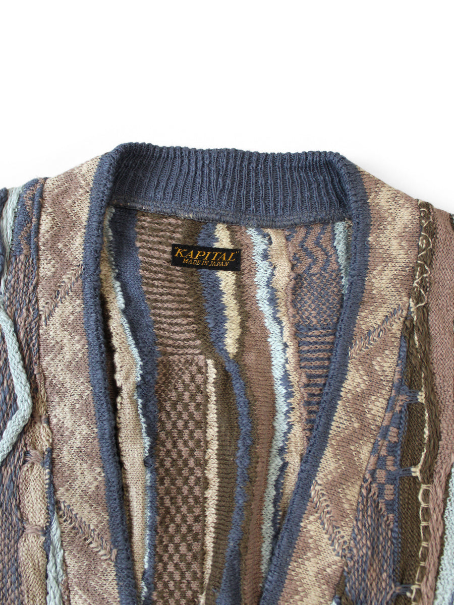 Kapital 7G Knit Gaudy Dad's Vest