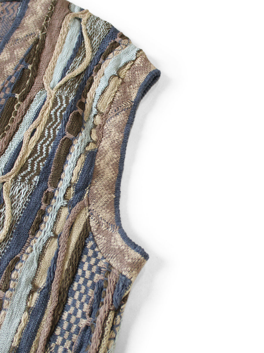 Kapital 7G Knit Gaudy Dad's Vest