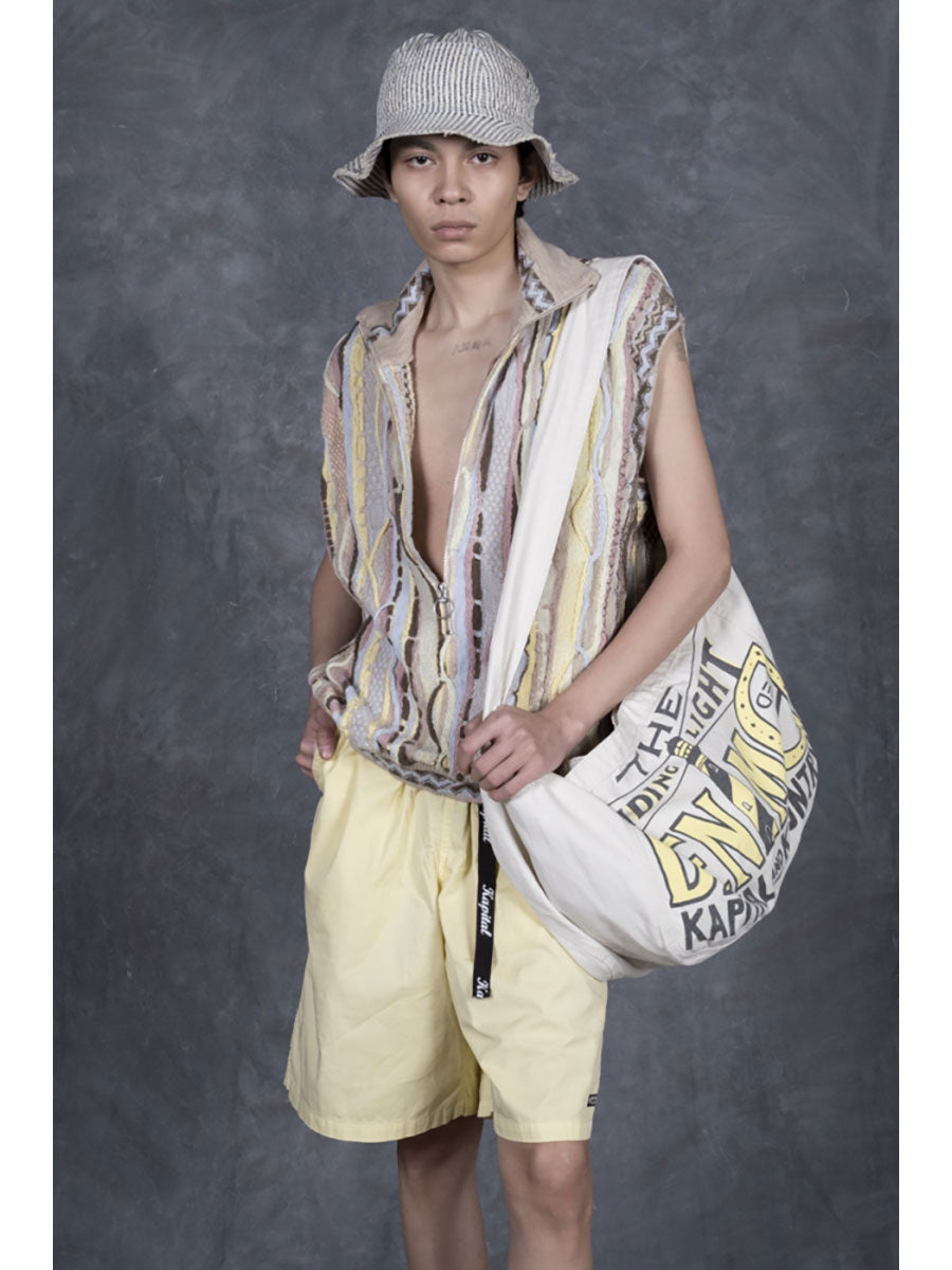 Kapital 7G Knit Gaudy Half Zip Vest