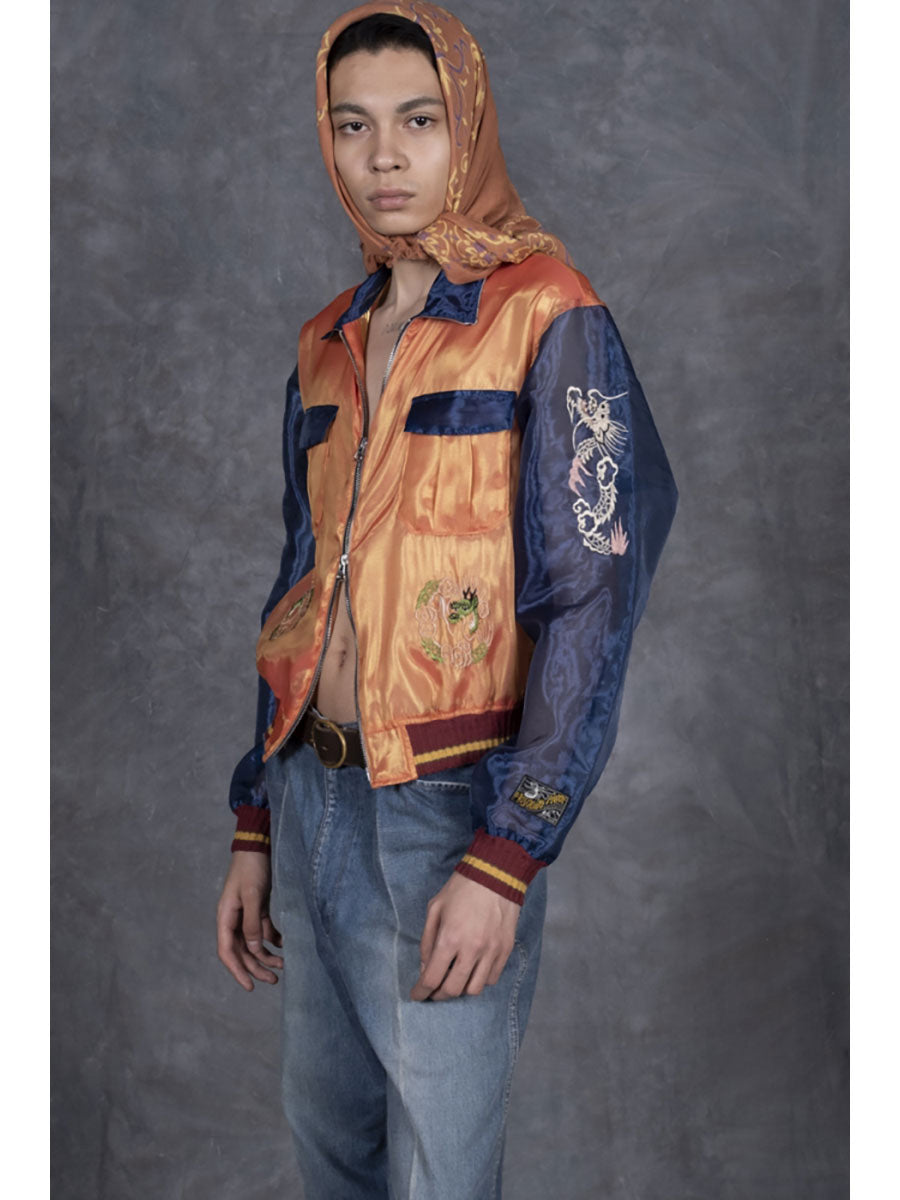 Kapital Sheer Pearl Mosquito Guard 2 Tone Vietnam Jacket