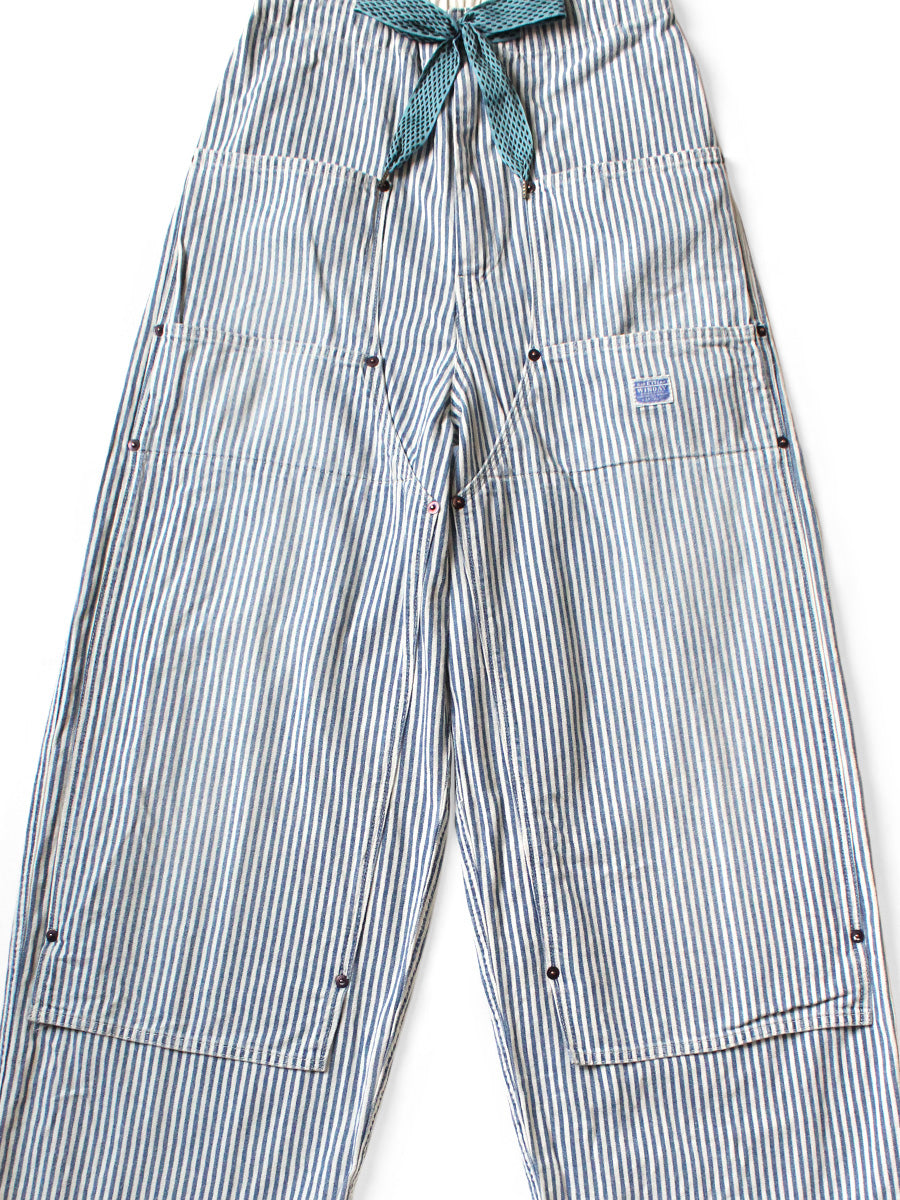 Kapital 10oz Hickory Double Knee Easy Baggy Pants