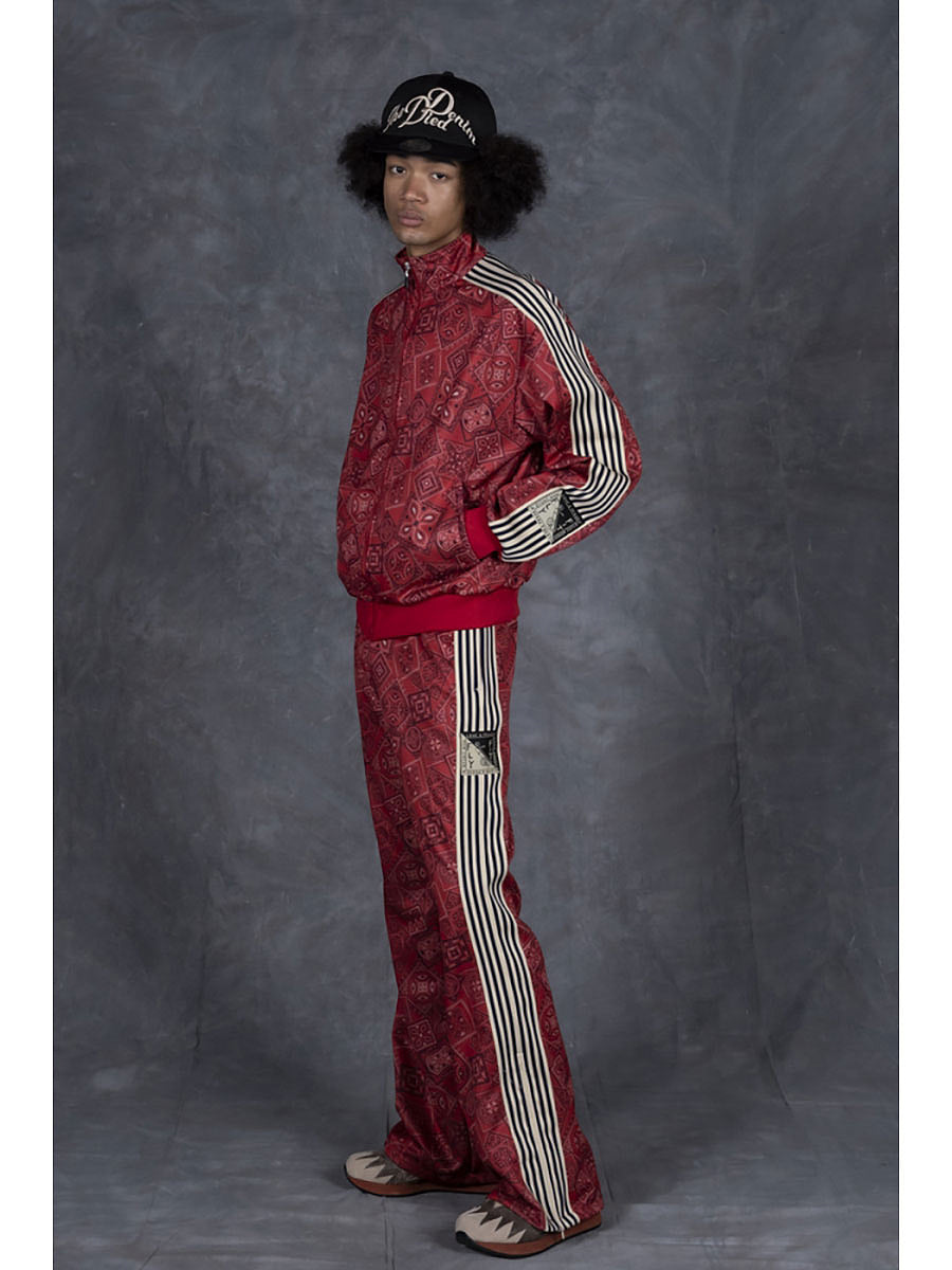 Kapital Smooth Jersey Cookie Bandana Print Track Pants