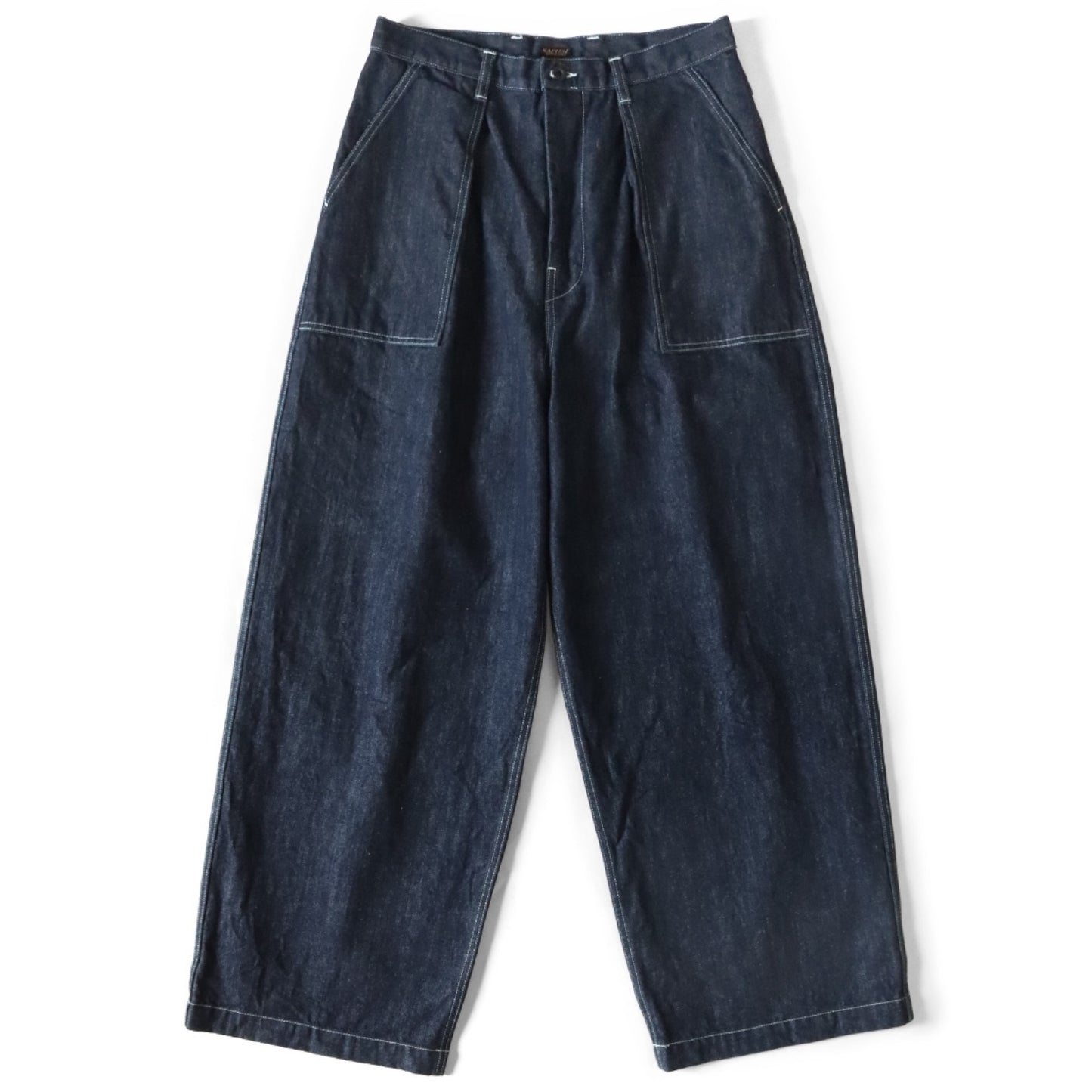 Kapital 14oz Denim Wide Leg Selvedge Fatigue Baggy Pants