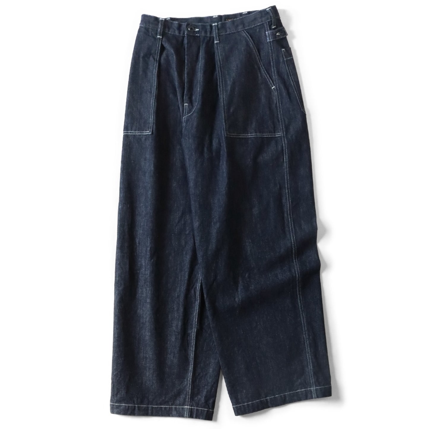 Kapital 14oz Denim Wide Leg Selvedge Fatigue Baggy Pants