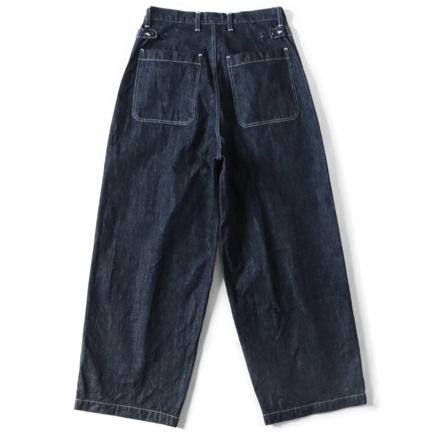 Kapital 14oz Denim Wide Leg Selvedge Fatigue Baggy Pants