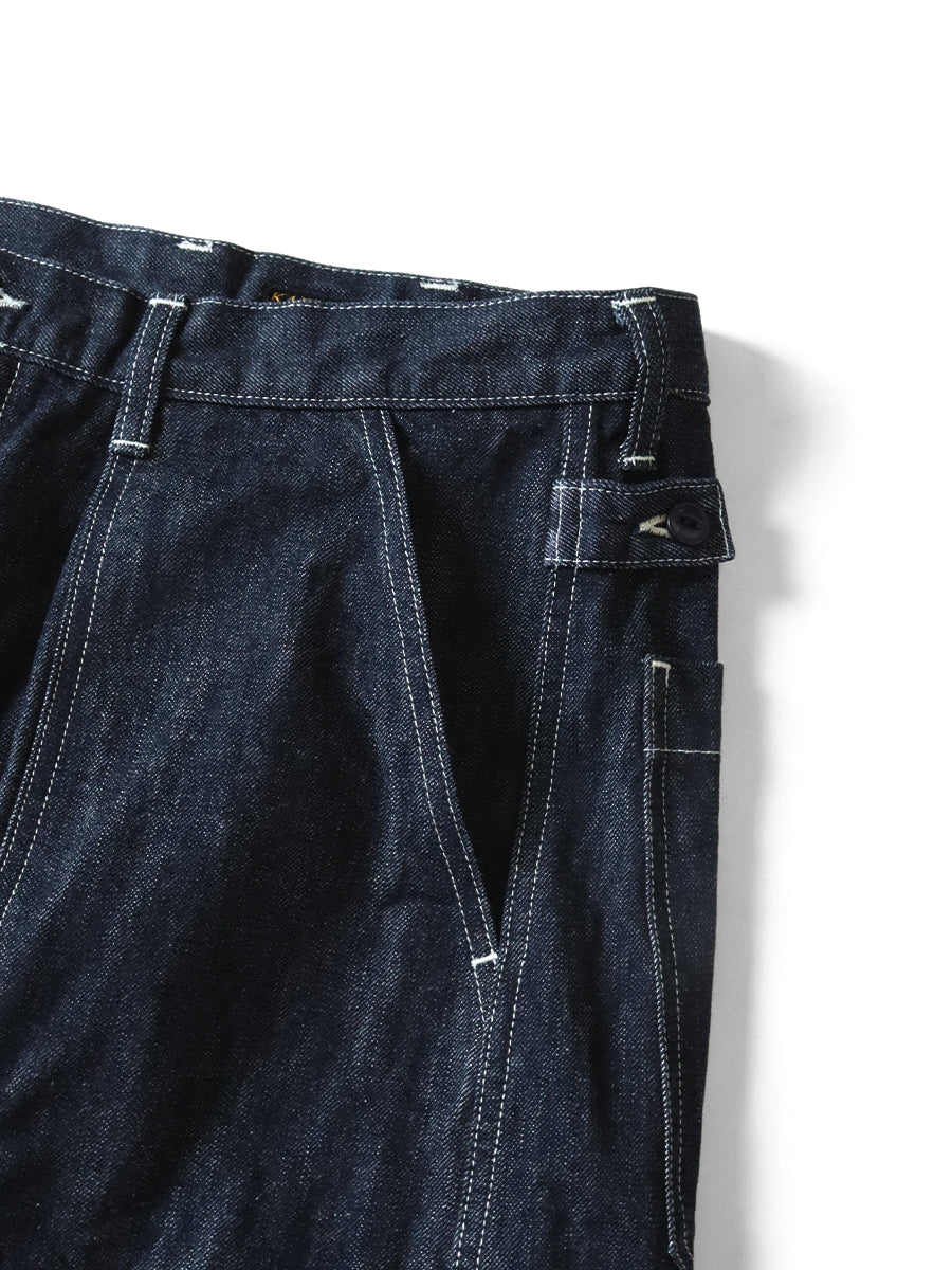 Kapital 14oz Denim Wide Leg Selvedge Fatigue Baggy Pants