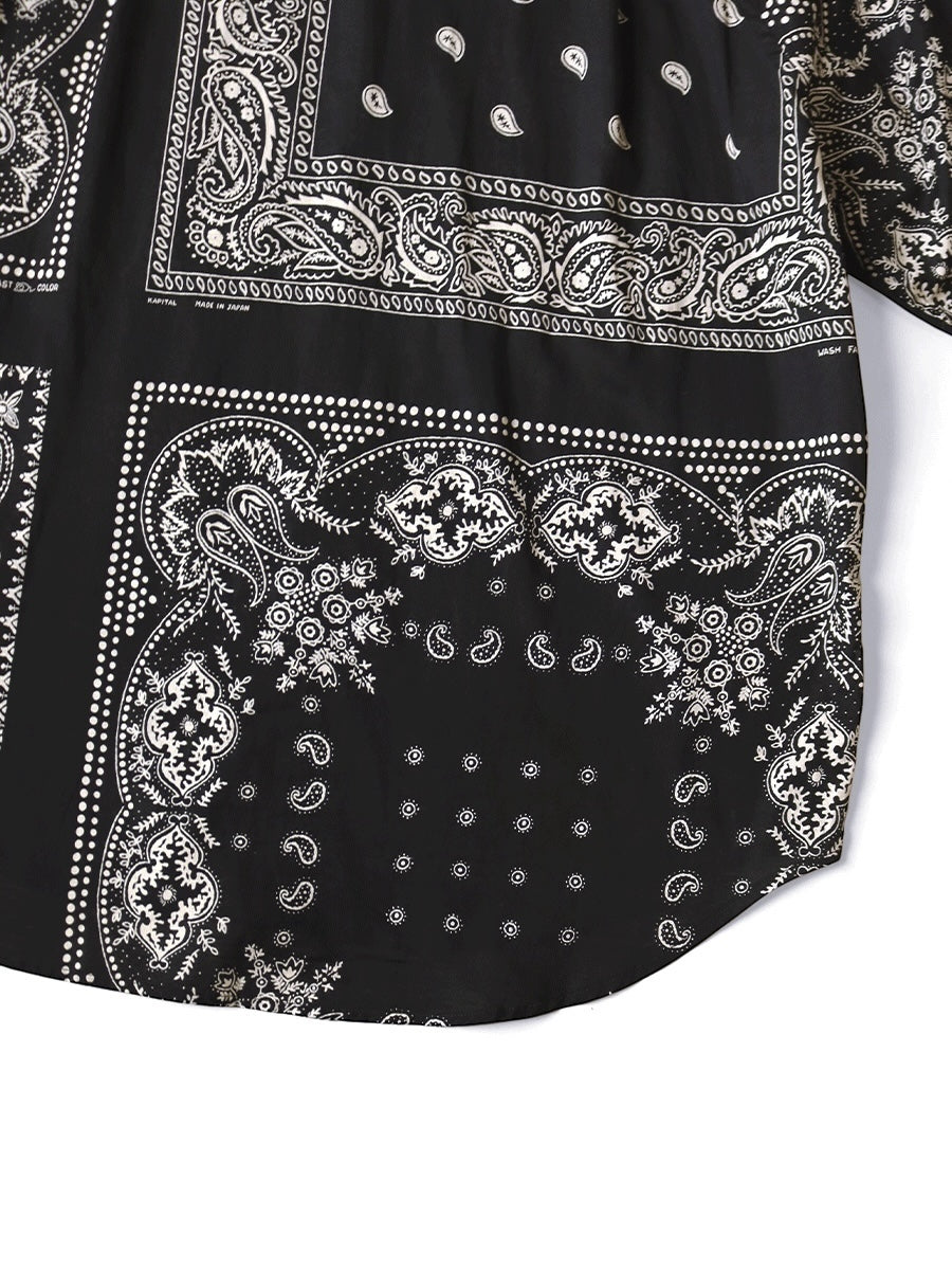 Kapital Rat Brand Gauze Bandana Patchwork Raglan Shirt